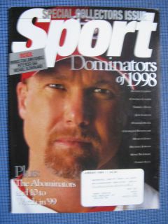 Sport Magazine Dominators Jordan Hasek McGwire 1998