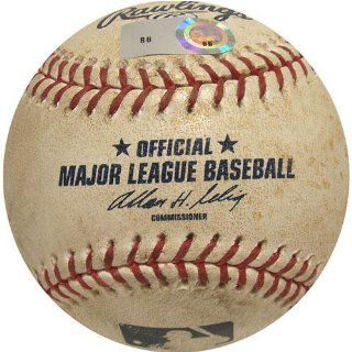 Rangers at Red Sox 8 12 2008 Game Used Baseball  Sports