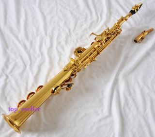 Sale High Quality Gold Soprano Straight Saxophone Sax