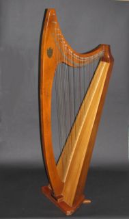 Lyon Healy Troubadour Harp with Tuning Key Extra Strings Music Books