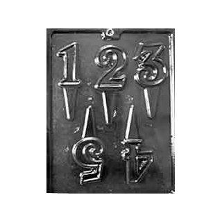 NUMBER 1   5 CAKE TOPPERS CHOCOLATE CANDY MOLD Kitchen