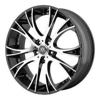 Lorenzo WL034 18x8 Black Wheel / Rim 5x120 with a 38mm Offset and a 74