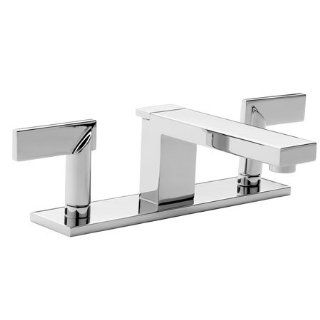Metro Double Handle Widespread Lavatory Faucet with Metal Lever