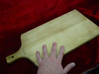 Vintage Antique Munising Wood Cutting Board with Handle