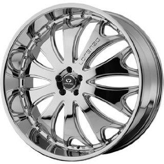 Lorenzo WL029 20x8.5 Chrome Wheel / Rim 6x5.5 with a 38mm Offset and a