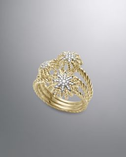 Y19TQ David Yurman Starburst Ring, Pave Diamonds