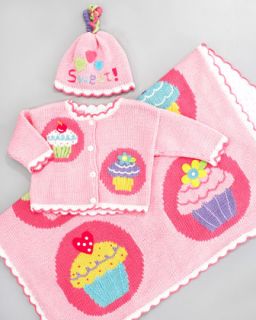 Art Walk Cute as a Cupcake Blanket, Hat & Sweater   