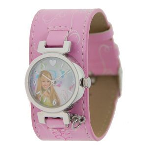 Hannah Montana Pink Vinyl Womens Fashion Watch