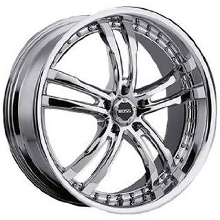 Boss 337 22x9 Chrome Wheel / Rim 5x120 with a 20mm Offset and a 82.80