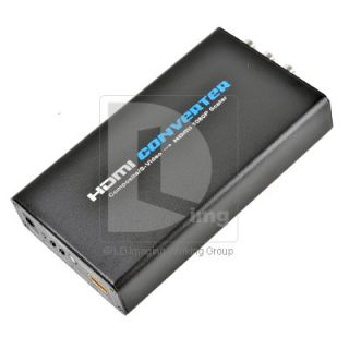  PAL Composite RCA to HDMI Converter AV Adapter Audio HD 1080p