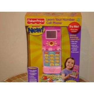   Fisher Price Learn Your Number Cell Phone   Pink: Toys & Games