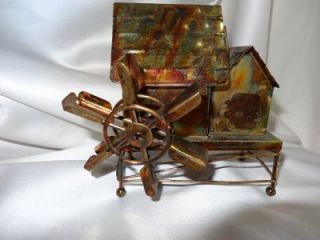 happy days are here again metal windmill music box