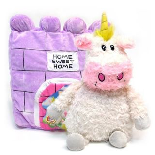 Brand New Happy Nappers Unicorn to Castle Pillow Pet With Sound Soft