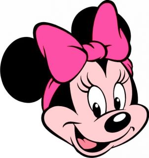  Minnie Mouse Head Iron on Transfer