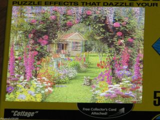   Royce McClure Visual Echo 3D Puzzle cat flower garden 2006 Hobbico