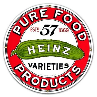 heinz 57 varieties round porcelain sign the design for this heinz 57