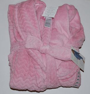 New Womens Carole Hochman Long Pockets Soft Plush Robe Small Pink