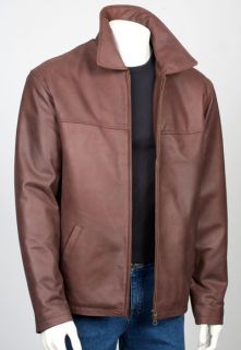 coca nubuck mens leather classic harrington jacket black nappa small