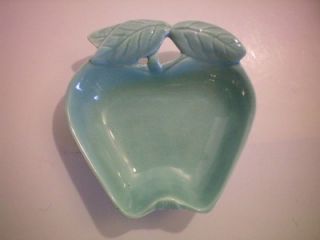 Vtg Hoenig of Calif 734 USA Serving Dishes Apple Aqua Turquoise Bowls