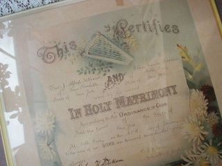  1905 Marriage Certificate Dobbs Ferry New York Hilliard Dickson Family