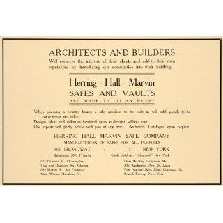 1905 Ad Herring Hall Marvin Safes Vaults Architecture Home
