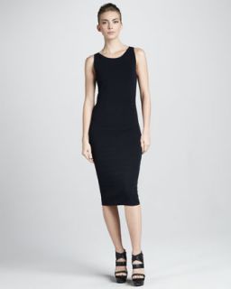 Donna Karan Sleeveless Bandage Dress, Navy   Neiman Marcus
