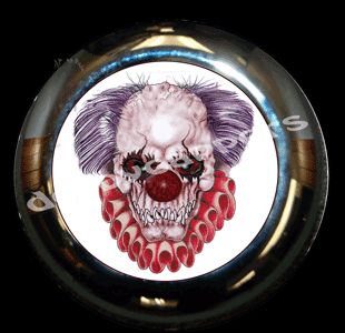 Evil Clown Horn Cover Fits Harley Davidson Custom by DerbyCappers
