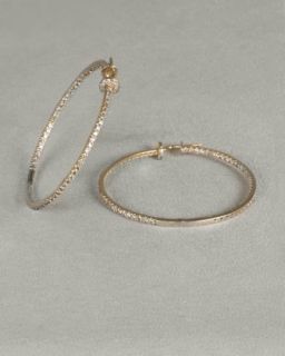 John Hardy Bedeg Diamond Hoop Earrings   
