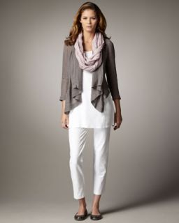Eileen Fisher Striped Linen Jacket, Cami Tunic, Washed Linen Infinity