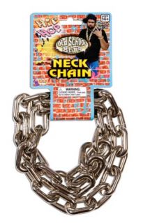 80s Silver Big Link Neck Chain Gangster Retro Hip Hop