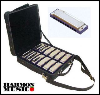 blues harmonica set w case harmonicas all 12 keys new