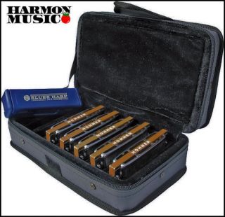 Hohner Case of Blues Harps 5 Pack Harmonicas Harp Set