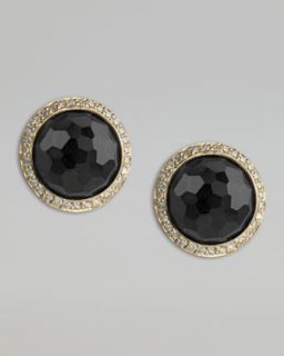 Ippolita Lollipop Onyx & Diamond Stud Earrings   