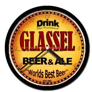 GLASSEL beer and ale cerveza wall clock: Everything Else