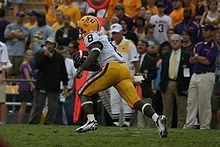 lsu wr trindon holliday returns a kickoff in the second half against