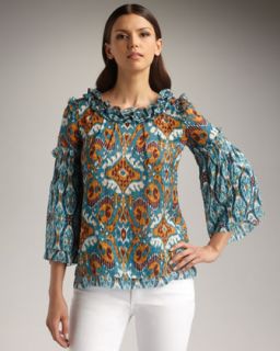 Tory Burch Aggie Printed Blouse   