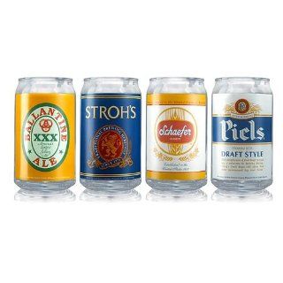  Piece Assorted Beer Labels Can Glass, 16 Ounce
