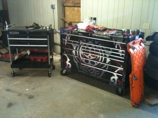  SnapOn Tool Box and Tools and Hand Cart