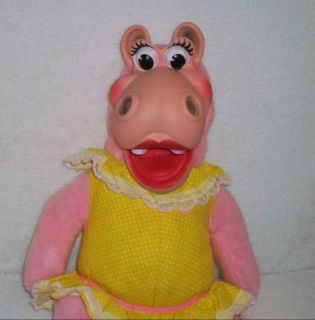  Stuffed Rubber Vinyl Face New Zoo Revue Henrietta Hippo ♥