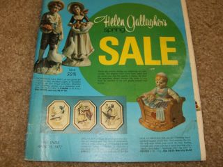 Helen Gallaghers Gift Catalog, 1977,Vintage Bells, Figurines, Dolls