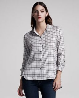 Theory Check Flannel Shirt   