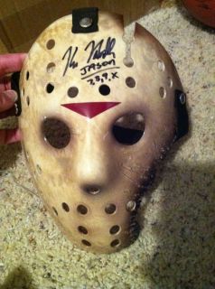 Kane Hodder Signed Jason Friday 13th Mask Proof Custom 30th Ann COA
