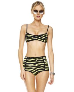 Michael Kors Zebra Print Retro Bikini   