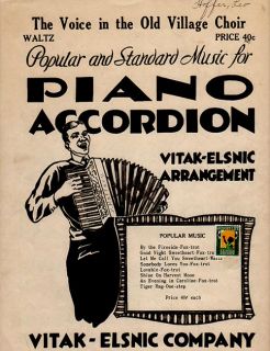 The Voice in Old Village Choir Accordion Sheet Music