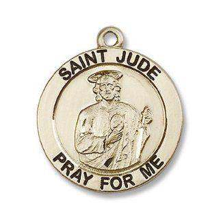 St. Jude Patron Saints Gold Filled St. Jude Pendant Stainless Gold