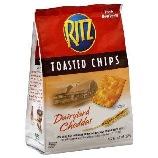 Ritz Toasted Chips Dairyland Cheddar, 8.1 Oz. Grocery