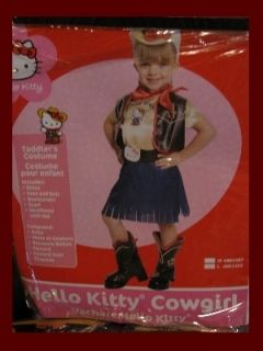 Halloween Costume Hello Kitty Cowgirl Child Toddler