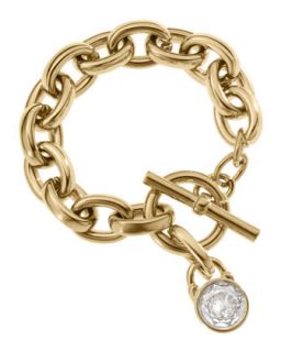 Michael Kors Double Wrap Chain Bracelet, Silver   
