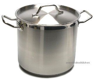 20 QT STAINLESS STEEL STOCK POT W/ LID (COMMERCIAL GRADE