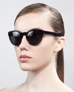 D0DVB Oliver Peoples Alivia Cat Eye Sunglasses, Black